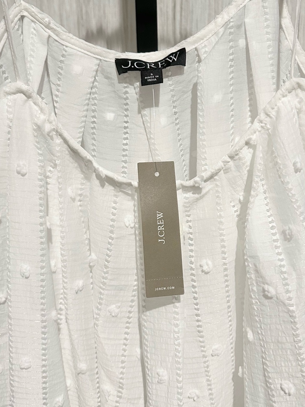 J.CREW Shift Midi Dress in Textured Dot, Size S - Picture 5 of 5